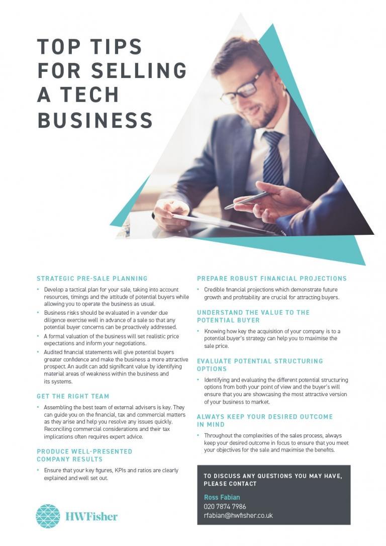 Top-tips-for-selling-a-tech-business