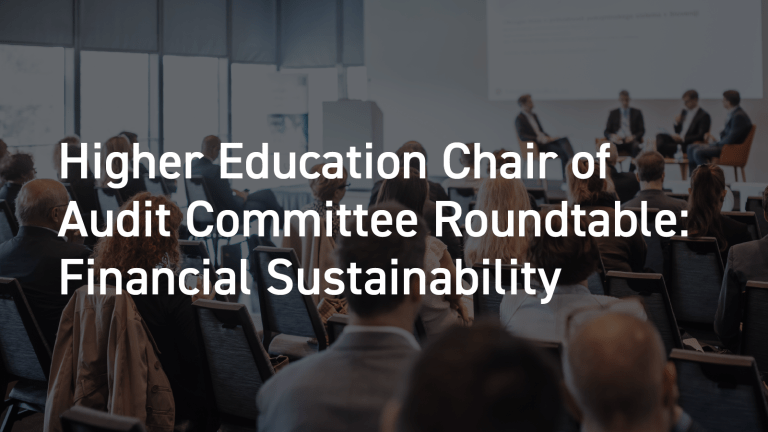 higher education chair of audit committee